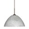 Besa Lighting Tessa Cord Pendant, Marble, Bronze Finish, 1x75W Incandescent 1JT-420152-BR - alternate 1